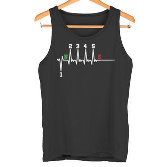 Biker Saying Motorcycle 1N23456 Ecg Heartbeat Motorcycle Biker Tank Top - Geschenkecke