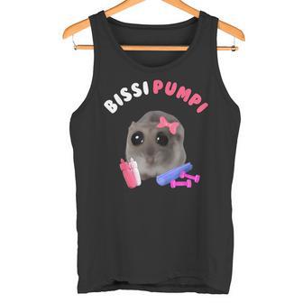 Bissi Pumpi Sad Hamster Cute Hamstie Memes Hamster Tank Top - Geschenkecke