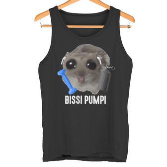 Bissi Pumpi X Sad Hamster Meme Fitness Gym Sports Training Tank Top - Geschenkecke