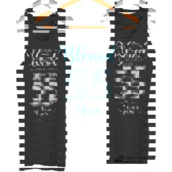 Blessed By God For 55 Years Old 55th Birthday 55th Bday Tank Top - Monsterry