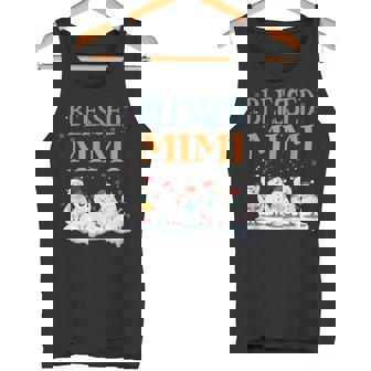 Blessed Mimi Snowman Christmas Tank Top - Monsterry