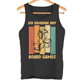 Board Game Evening Toy Figure Board Games Tank Top - Geschenkecke