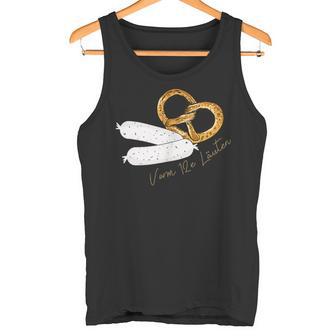 Boarisch Bavarian Sausage Bavarian Pretzel Tank Top - Geschenkecke