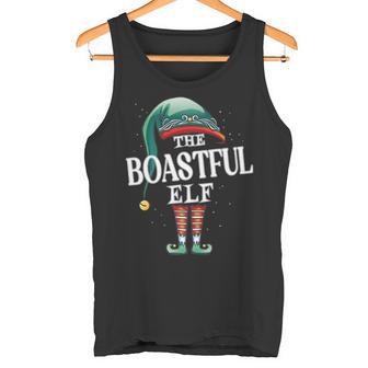 Boastful Elf Christmas Group Xmas Pajama Party Premium Tank Top - Monsterry
