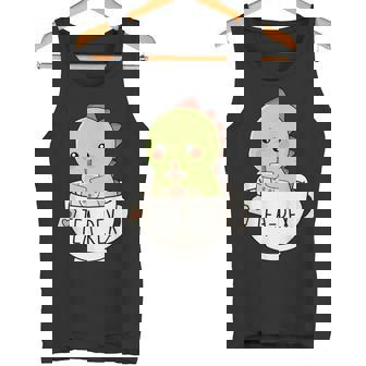 Boba Tea-Rex Cute T-Rex Dinosaur Lover Kawaii Dino Pun Tank Top - Geschenkecke