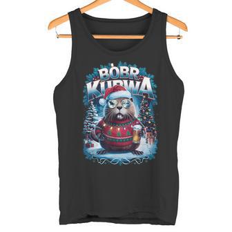 Bóbr Christmas Jumper Christmas Bieber Kurwa Costume Bobr Tank Top - Geschenkecke