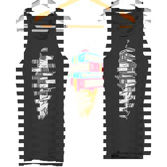 Book Ice Cream Book Lovers Summer Reading Tank Top - Monsterry