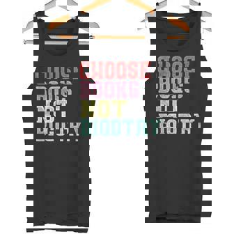 Book Lovers Choose Books Not Bigotry Feminist LGBTQ Tank Top - Monsterry
