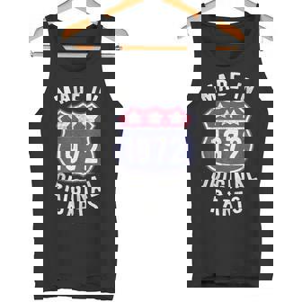 Born In 1972 Vintage Made In 1972 Original Parts Birth Year Tank Top - Monsterry