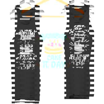 Born On Pi Day Birthday Eat Cake Tank Top - Monsterry