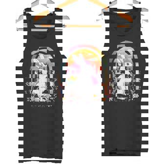 Botanical Spring Flowers Rabbit Wild Rabbit Woodland Forest Tank Top Tank Top - Monsterry