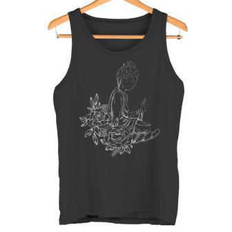 Bouddha Avec Des Fleurs Lotus Posture Gautama Bouddha Débardeur e - Cadeauxyz
