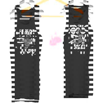 Boxing Is My Therapy Boxing Quote Gym Fighter Gloves Tank Top - Monsterry