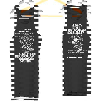 Are You Broca's Aphasia Because You Leave Me Speechless Tank Top - Monsterry