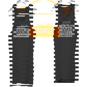 Brooklyn New York City Cars Plate Number Brooklyn Tank Top - Monsterry