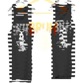 Bruh Halloween Gaming Ghost Boys Kids Gamer Spooky Tank Top - Monsterry