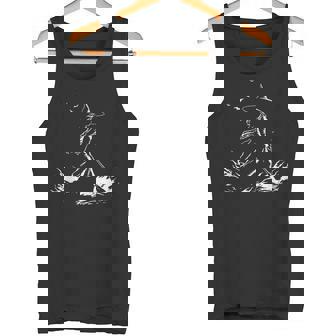 Bruja Con Escoba En El Fuego Hechizo Brujas Magia Culto A La Bruja Camiseta sin mangas - Regaloses