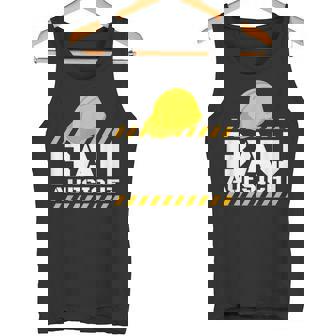 Building Supervisor Helmet Building Supervisor Construction Site Construction Line Tank Top - Geschenkecke