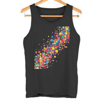 Buntes Kreisförmiges Kaskadenkunst Abstrakt Tank Top - Geschenkecke