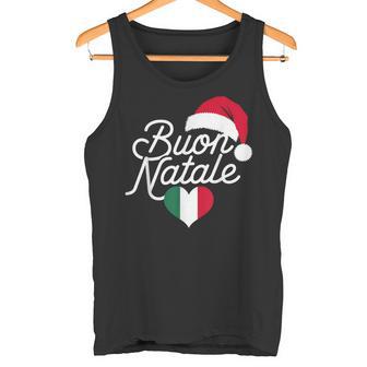 Buon Natale Italian Christmas Christmas Italy Flag Heart Tank Top - Geschenkecke