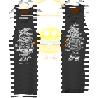 Burger Lover Hamburger Cheeseburger Hamburger Tank Top - Monsterry