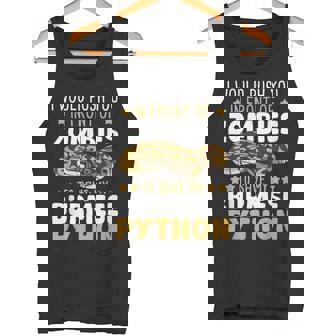 Burmese Python Lover Python Mom Snake Dad Reptile Python Tank Top - Monsterry