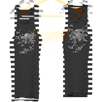 Busy Doing Nothing Funny Sloth Tank Top - Monsterry