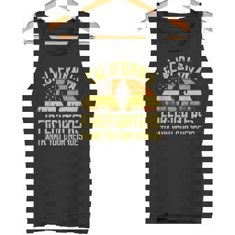California Firefighters Thank You Our Heroes California Fire Tank Top - Monsterry
