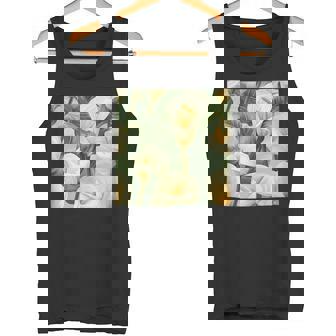Calla Lily Flower Pattern Graphic Tank Top Tank Top - Monsterry