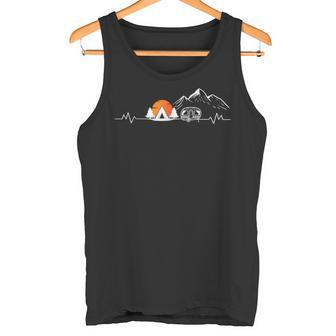 Camping Heartbeat Motorhome Accessories Sayings Tank Top - Geschenkecke