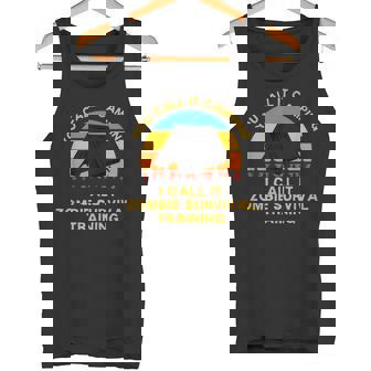 Camping Zombie Survival Training Apocalypse Short Sleeve Classic Fit Small Tank Top - Monsterry