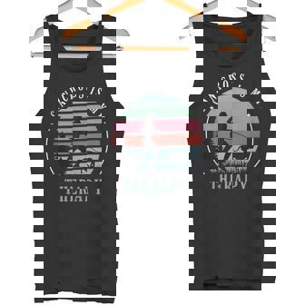 Canicross Is My Therapy For a Dog Running Canicross Tank Top Tank Top - Monsterry