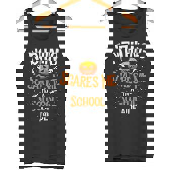 You Cannot Scare Me I'm An School Aide Squad Halloween Tank Top - Monsterry