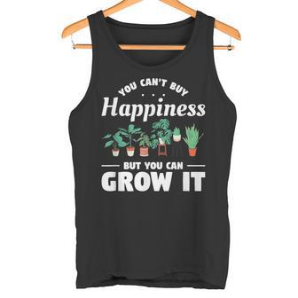 You Can't Buy Happiness But You Can Grow It Gardening Garden Tank Top - Monsterry UK