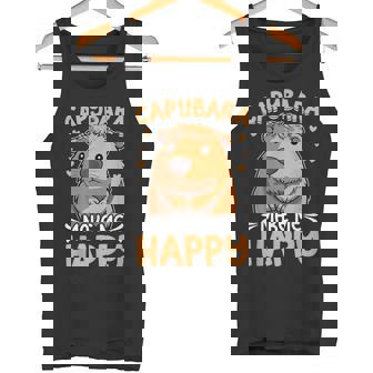 Capybara Make Me Happy Camiseta sin mangas - Regaloses