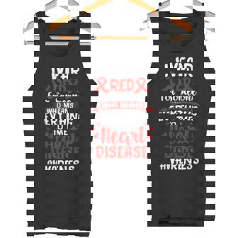 Cardiovascular Disease Shirt Heart Disease Awareness Tank Top - Monsterry