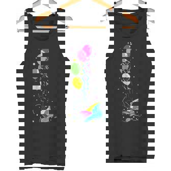 Carnival Fancy Dress Jester Cap Balloons Confetti Tank Top - Geschenkecke
