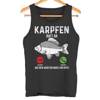 Carp Fishing I Saying Angler Dad Carp Fishing Tank Top - Geschenkecke