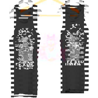 Cat Daddies For Harris Vote Pink Hat Feminist Men Cat Dad Tank Top - Monsterry