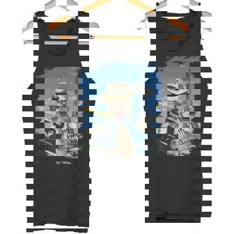 Cat Kitty Kitten Tourist In Paris France Eiffel Tower Premium Tank Top - Monsterry