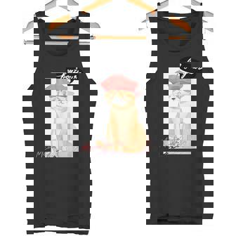 Cat In Paris Tank Top - Monsterry