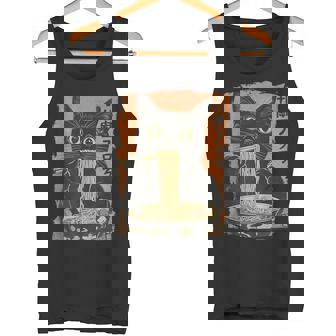 Cat Ramen Shirt Japanese Kawaii Cat Anime Tank Top - Monsterry