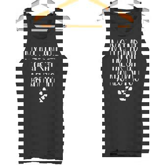 My Cat And I Talk About You Tank Top - Monsterry