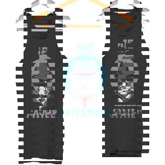 The Catfatherintage Best Cat Dad Fathers Day Husband Daddy Camiseta sin mangas - Regaloses