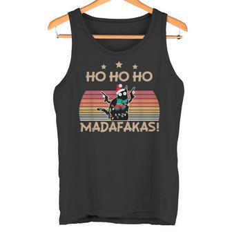 Catintage Pew Pew Madafakas Cat Ho Ho Ho Christmas Tank Top - Geschenkecke