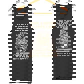 Cats T For Morning Grouches And Coffee Lovers T Pallas Cat Tank Top - Monsterry