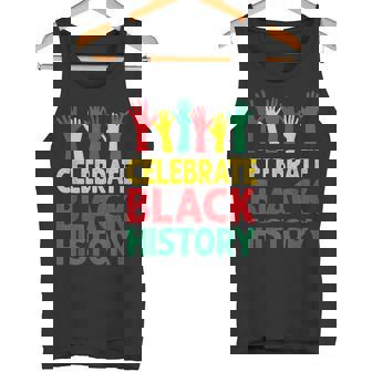 Celebrate History Month Colorful Hands Teacher Tank Top - Monsterry