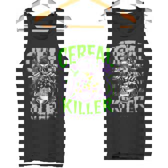 Cereal Killer True Crime Lover Grim Reaper Halloween Tank Top - Monsterry