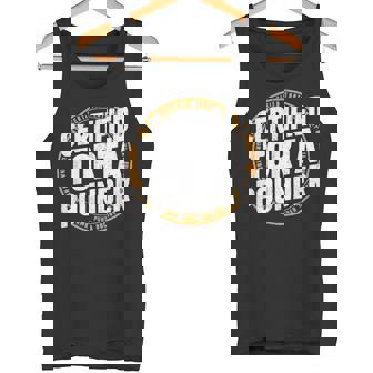 Certified Torta Pounder Cool Stamp Look Tank Top - Monsterry