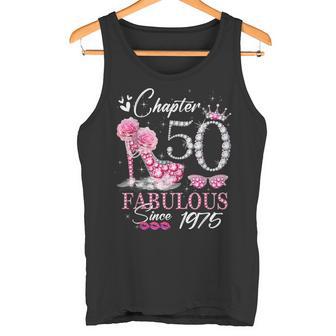 Chapter 50 Fabulous Since 1975 50Th High Heels Birthday Quee Tank Top - Geschenkecke